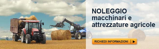 Noleggio macchinari e attrezzature agricole